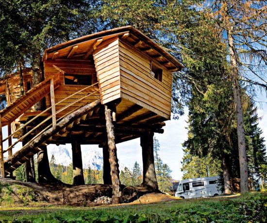 Treehouse in Italy - Caravan Park Sexten | The Italian Wanderer